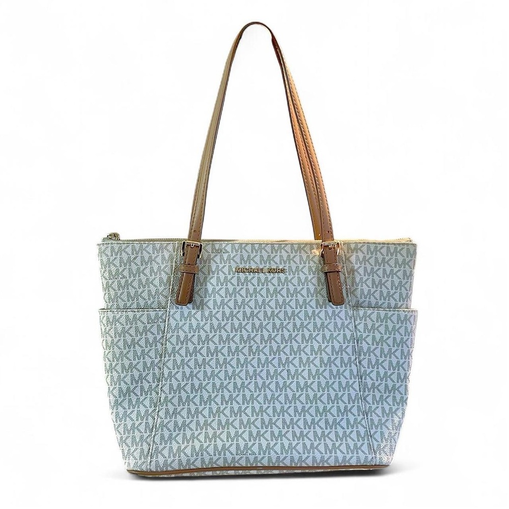 Michael Kors signature logo-print Jet Set tote bag